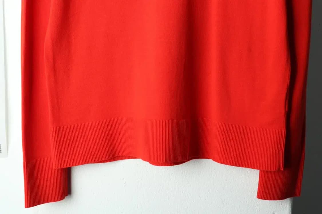 W(S-M) 코스 니트 레드 무지-1592C 상품이미지4