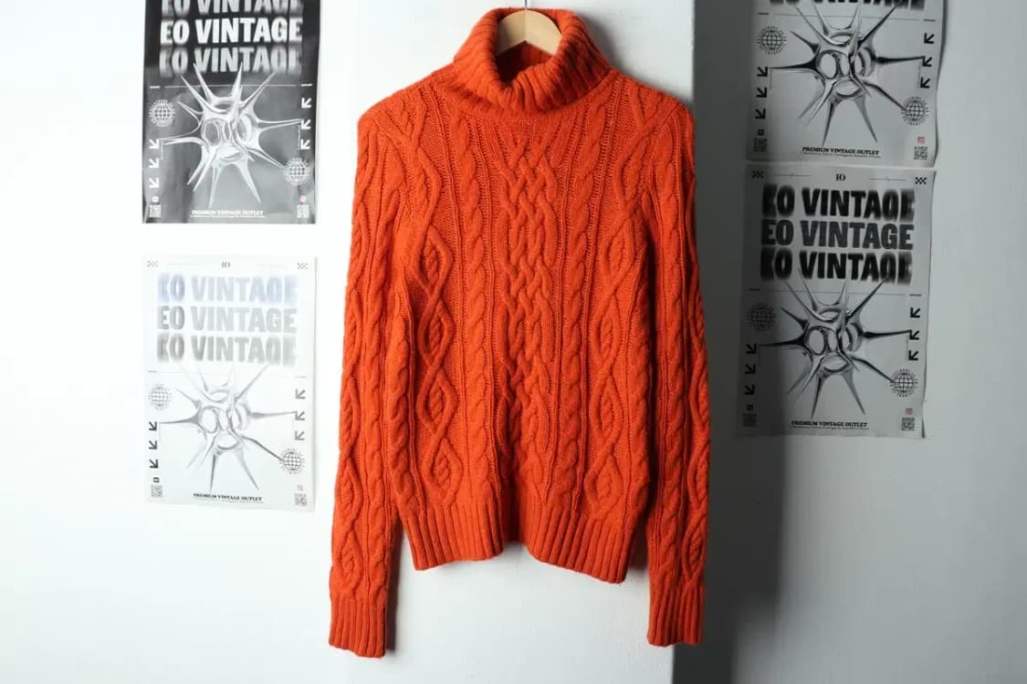 W(L-XL) 폴로 랄프로렌 니트 목폴라 케이블 꽈배기-1592E 상품이미지2