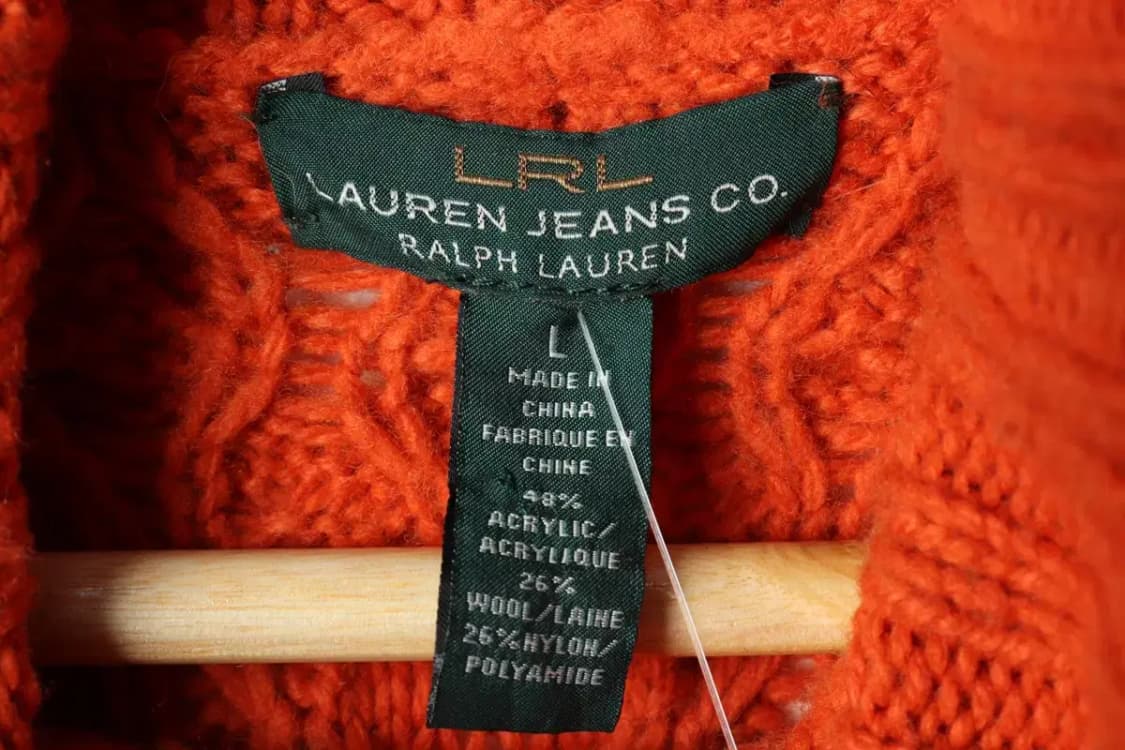 W(L-XL) 폴로 랄프로렌 니트 목폴라 케이블 꽈배기-1592E 상품이미지5