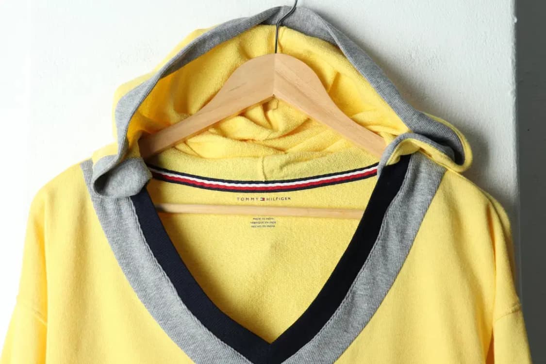 W(S-M) 타미힐피거 니트 후드 노랑 올드스쿨-1592F 상품이미지3