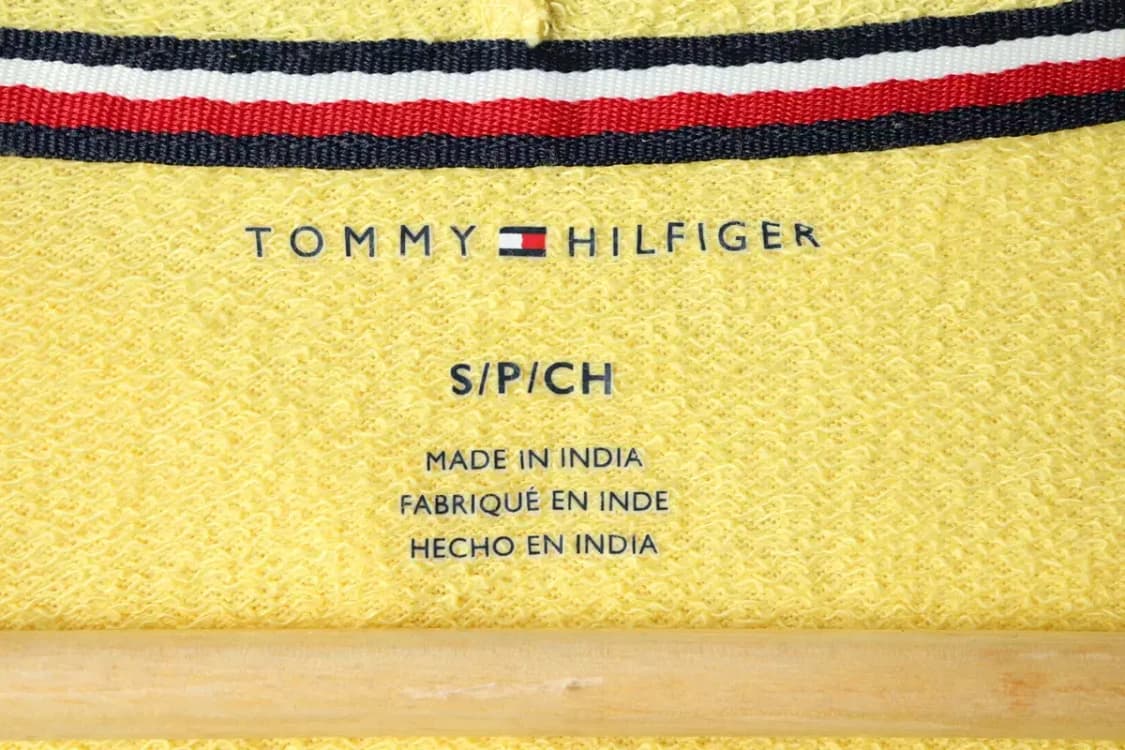 W(S-M) 타미힐피거 니트 후드 노랑 올드스쿨-1592F 상품이미지6
