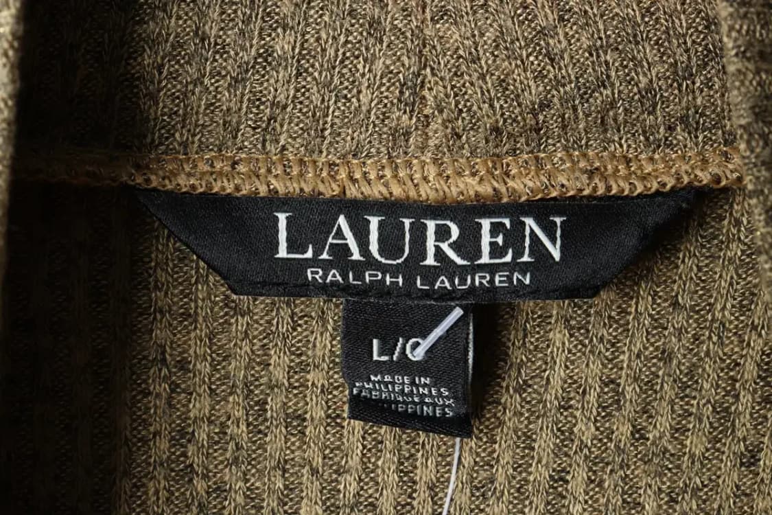W(L) 폴로 랄프로렌 니트 목폴라 반팔 카키-15930 상품이미지5