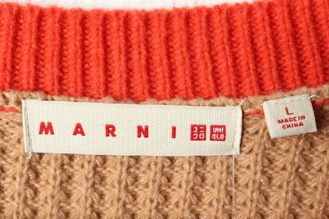 W(L) 브랜드빈티지 니트 유니클로 마르니 브이넥-15933 상품이미지5