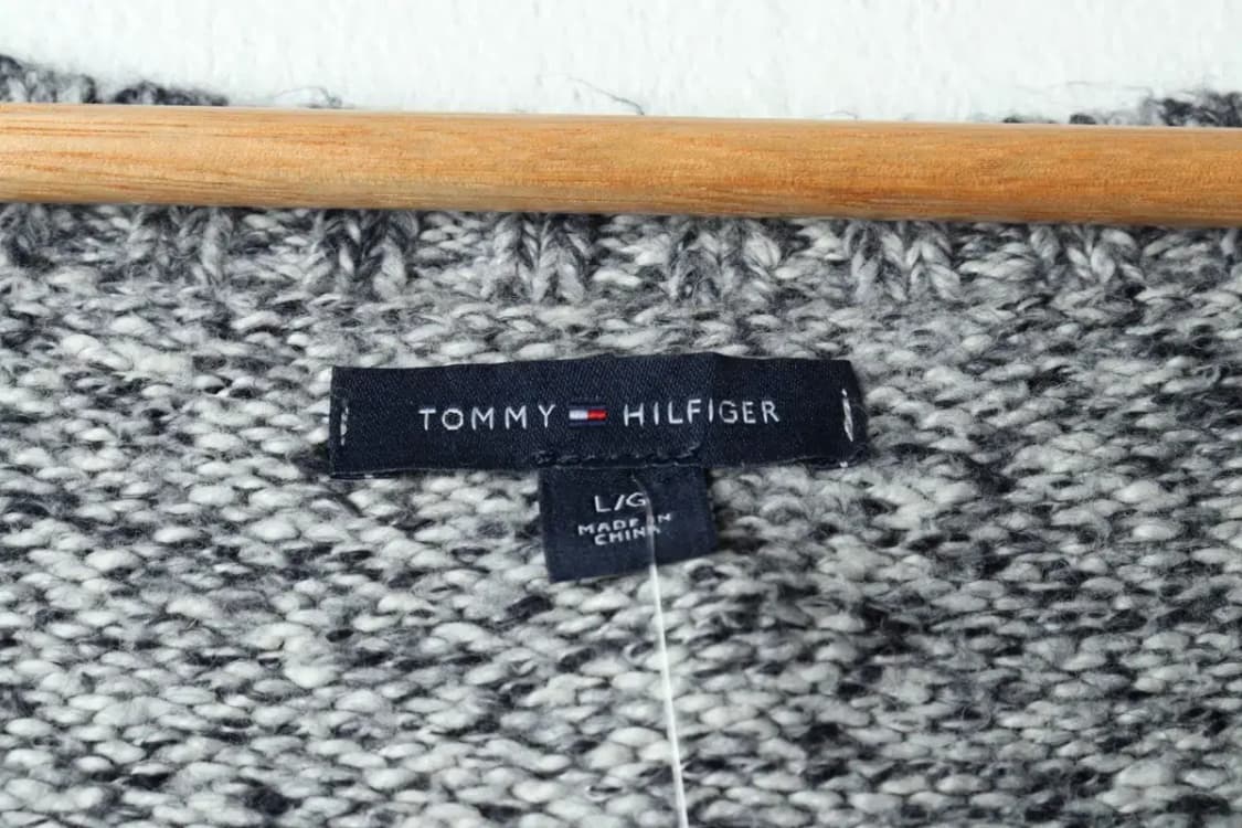 W(L-XL) 타미힐피거 니트 브이넥 스트라이프 솜사탕-15935 상품이미지5