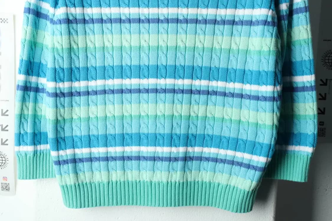 W(L) 폴로 랄프로렌 니트 케이블 꽈배기 민트-15936 상품이미지4