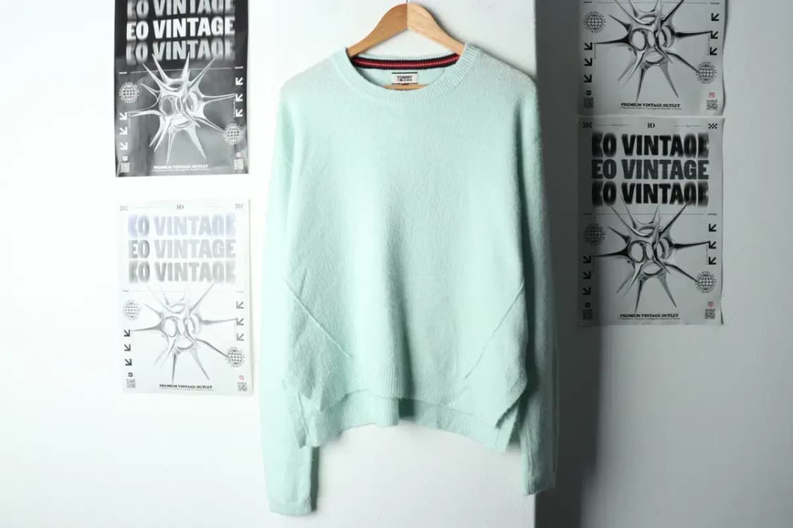 W(M-L) 타미힐피거 니트 모헤어 민트-15938 상품이미지2