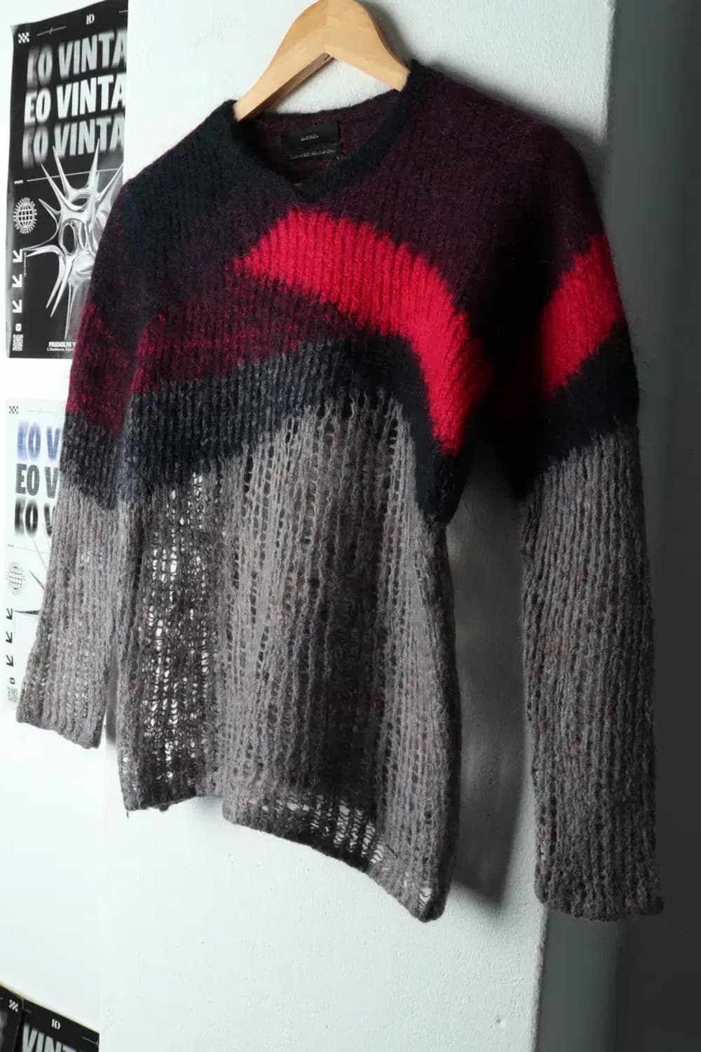 W(S-M) 디젤 니트 그런지 컬러믹스 유니크 한정판-1593A 상품이미지1