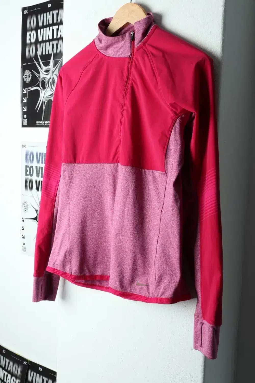 W(L) 나이키 카라 긴팔티셔츠 런닝 기능성 기모-15997 상품이미지1