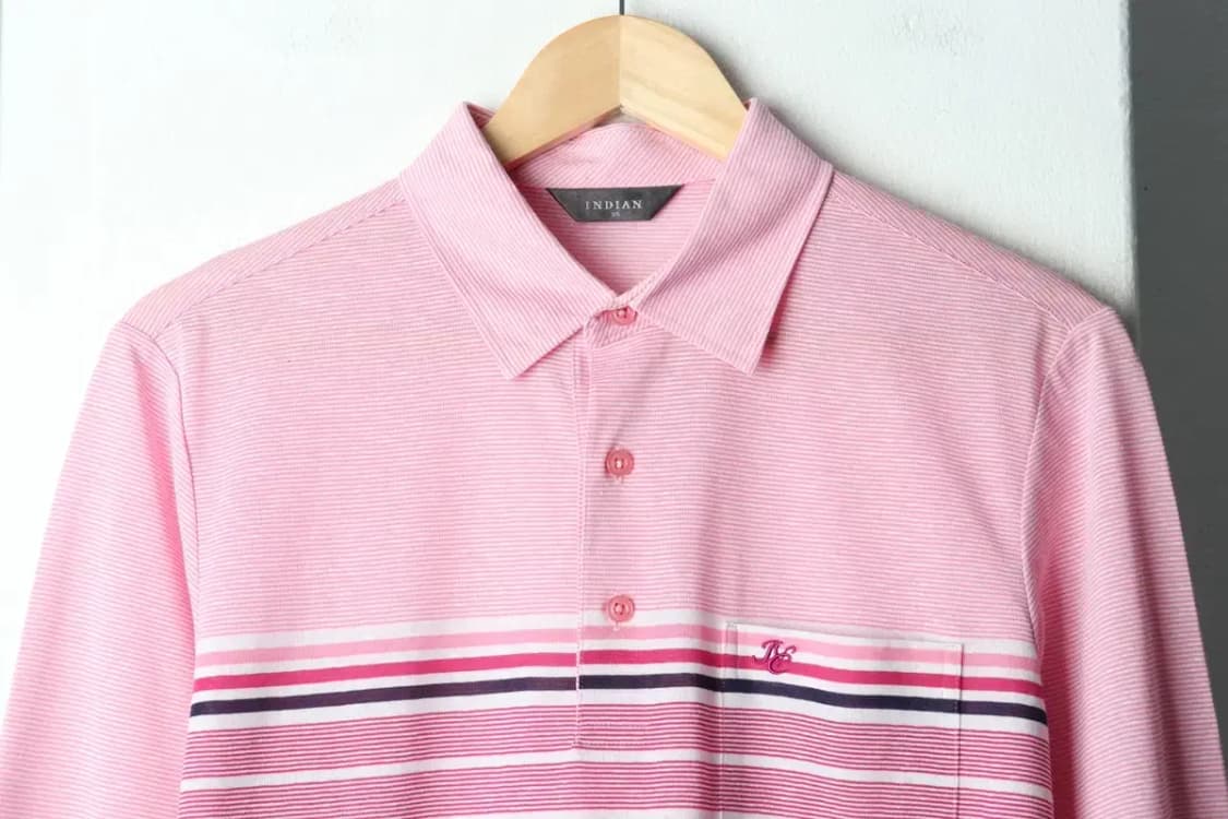 (M) 인디안 카라 긴팔티셔츠 린넨 마 핑크-1599D 상품이미지3