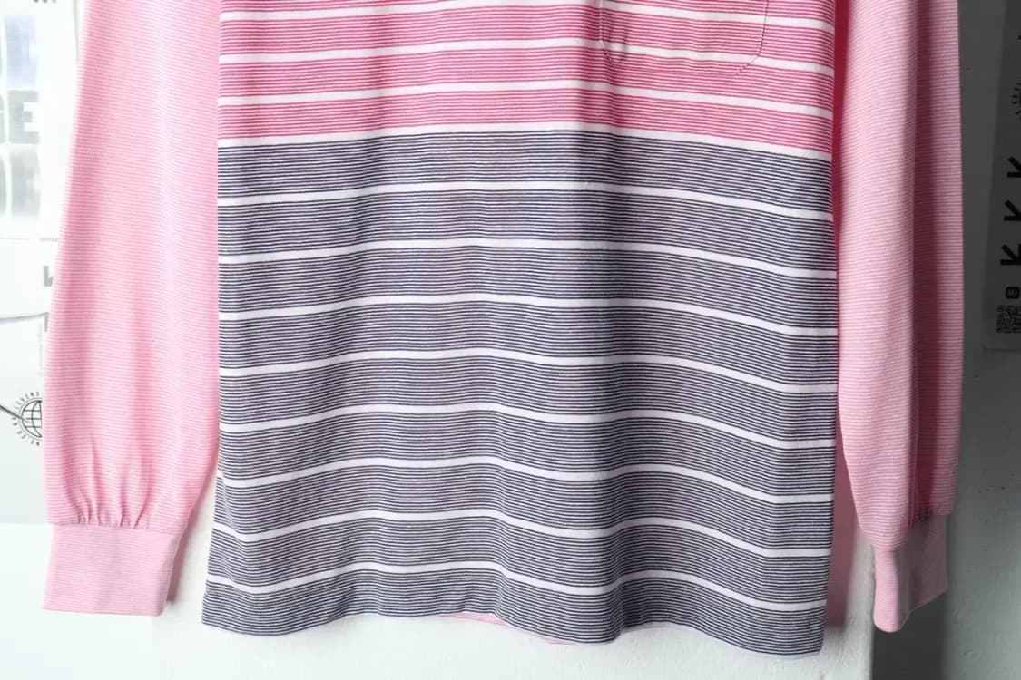 (M) 인디안 카라 긴팔티셔츠 린넨 마 핑크-1599D 상품이미지4