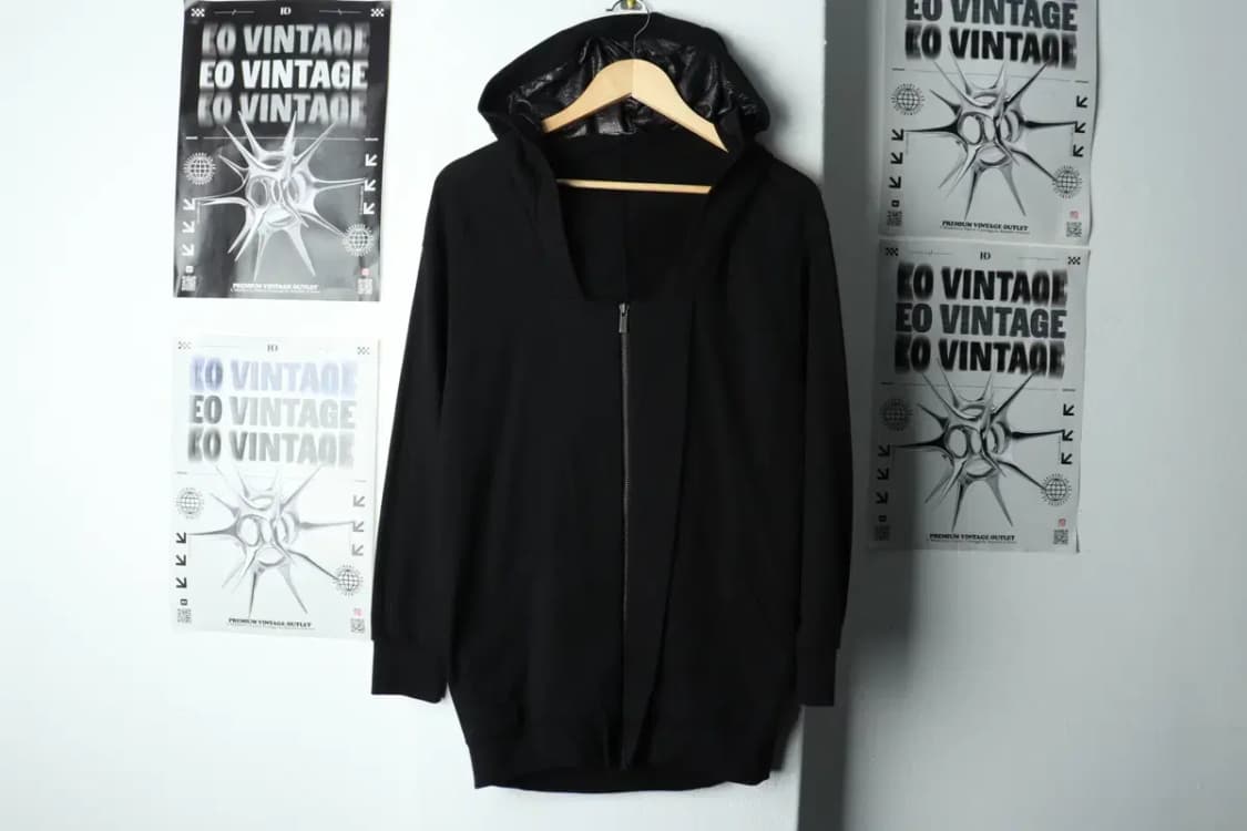 W(M) 코데즈 컴바인 후드집업 블랙 롱-1599F 상품이미지2