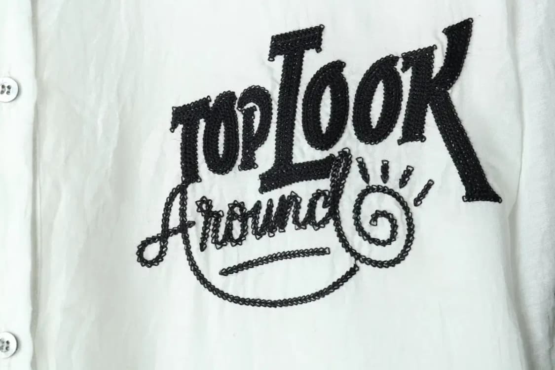 W(F) 톰보이 드레스 원피스 셔츠 자수 한정판-159A6 상품이미지5