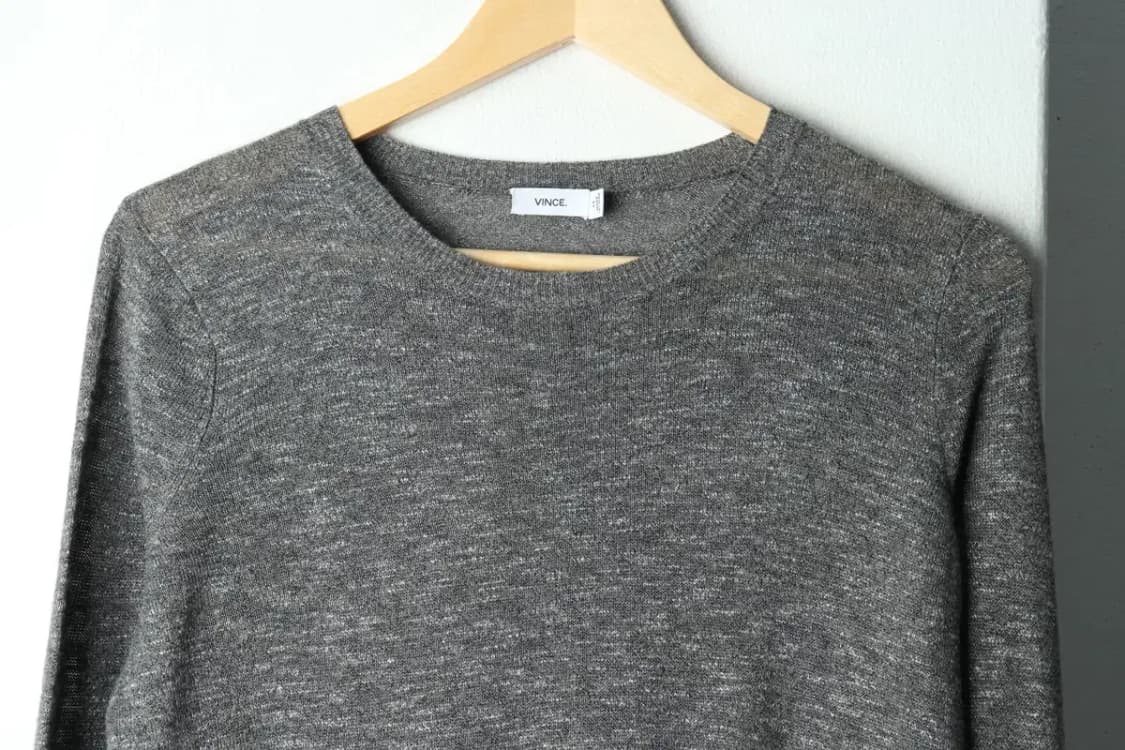 W(XS-S) 브랜드빈티지 니트 빈스 그레이 린넨-159A9 상품이미지3