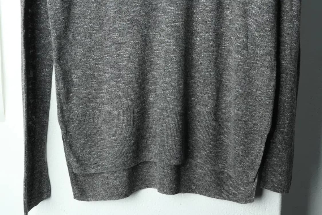 W(XS-S) 브랜드빈티지 니트 빈스 그레이 린넨-159A9 상품이미지4