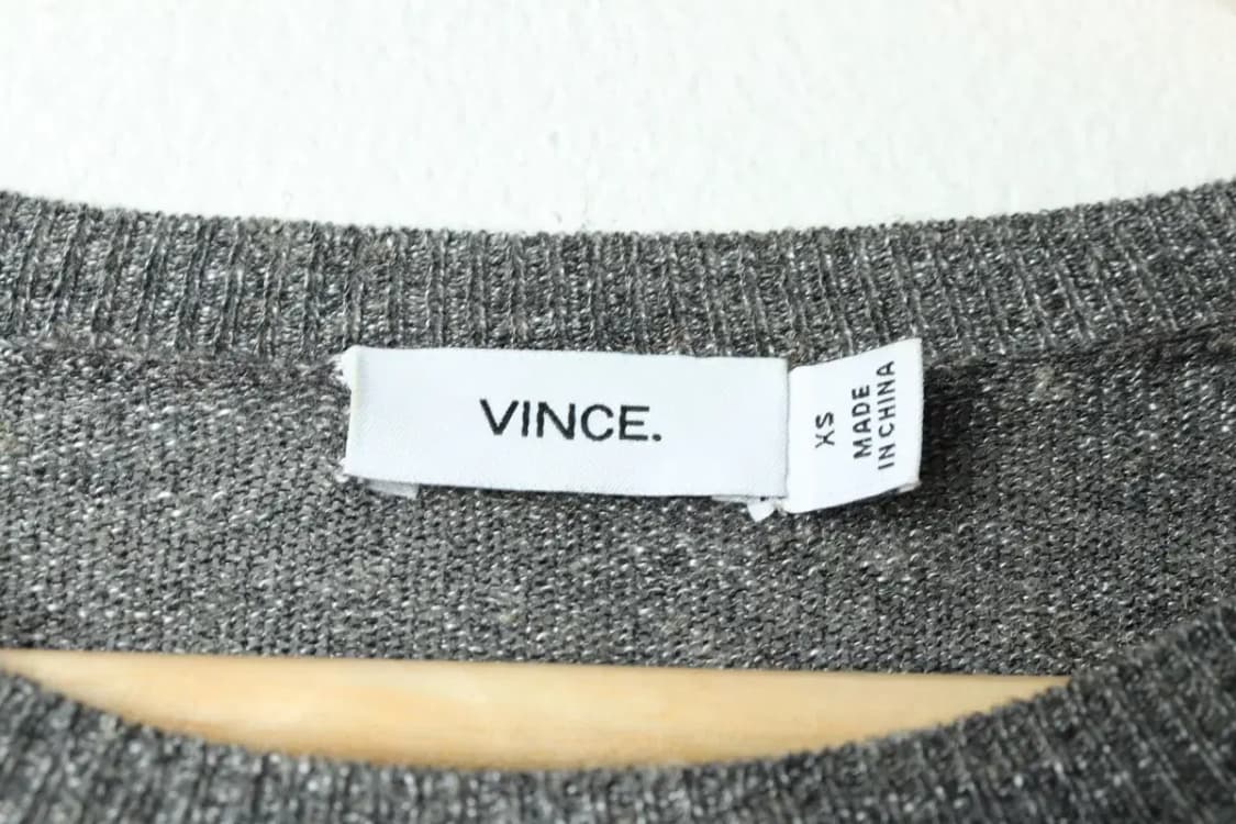 W(XS-S) 브랜드빈티지 니트 빈스 그레이 린넨-159A9 상품이미지5