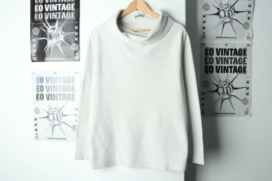 W(L-XL) 코스 니트 작은오염 목폴라 멜란지그레이-159AB 상품이미지2