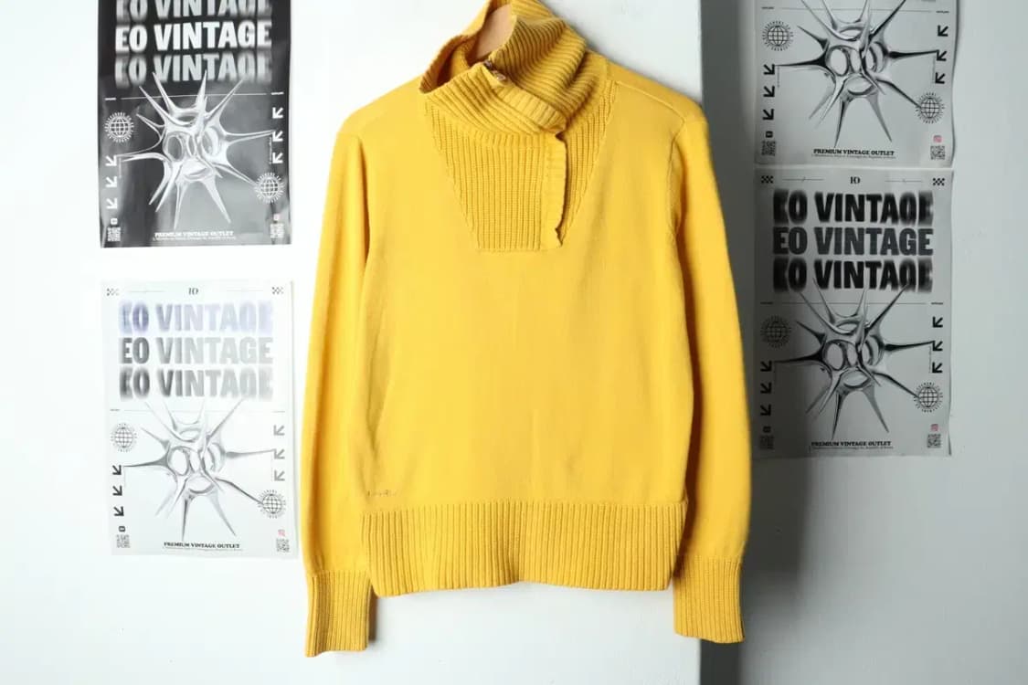 W(L) 폴로 랄프로렌 니트 목폴라 반집업 노랑-159AE 상품이미지2