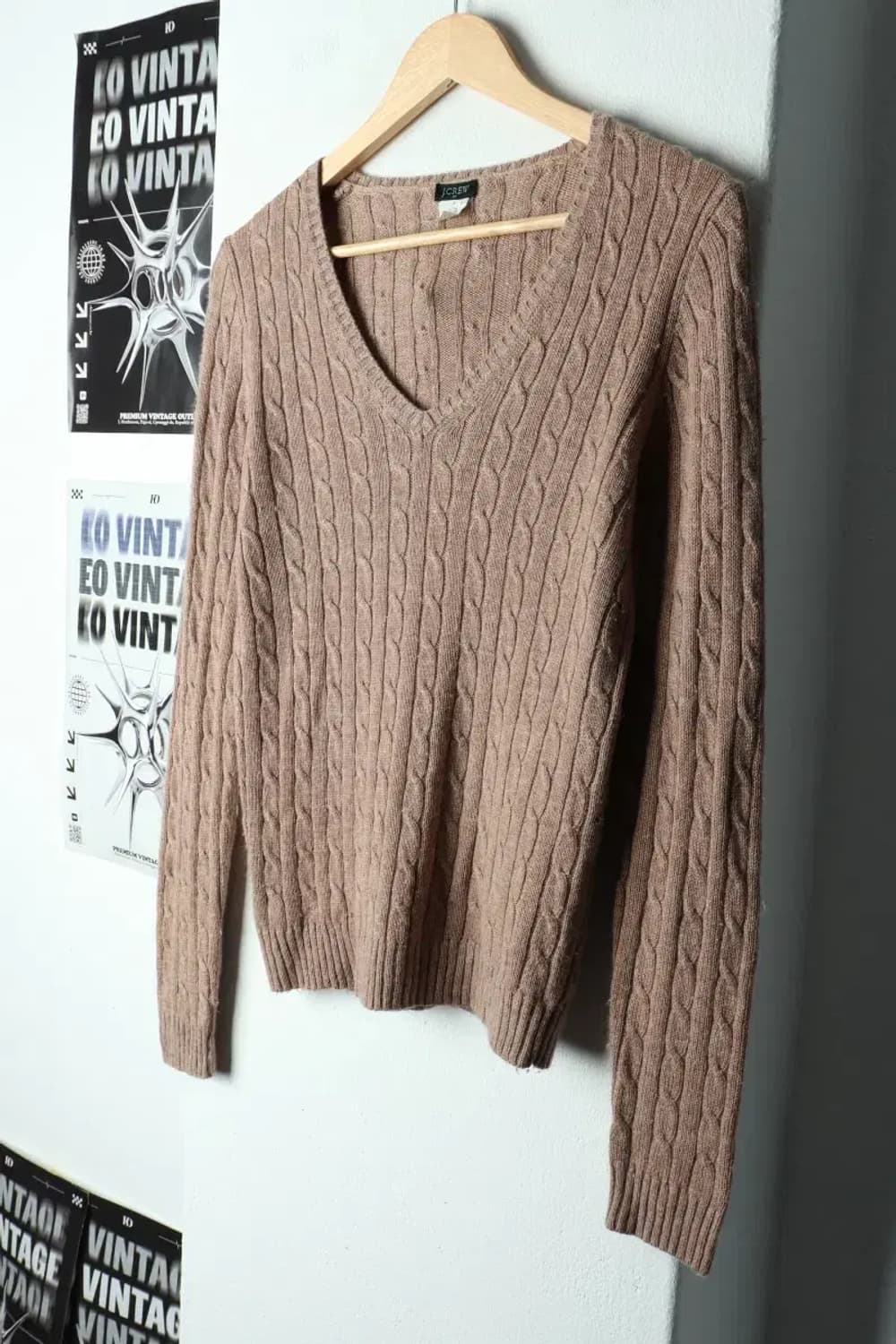 W(M) 제이크루 니트 케이블 꽈배기 베이지-159B0 상품이미지1