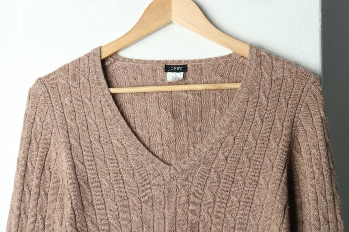 W(M) 제이크루 니트 케이블 꽈배기 베이지-159B0 상품이미지3