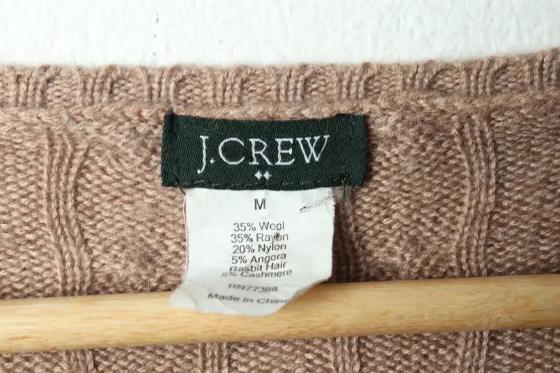 W(M) 제이크루 니트 케이블 꽈배기 베이지-159B0 상품이미지5