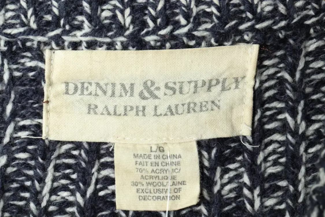 (L-XL) 폴로 랄프로렌 니트 네이비 울 루즈핏-159B2 상품이미지6