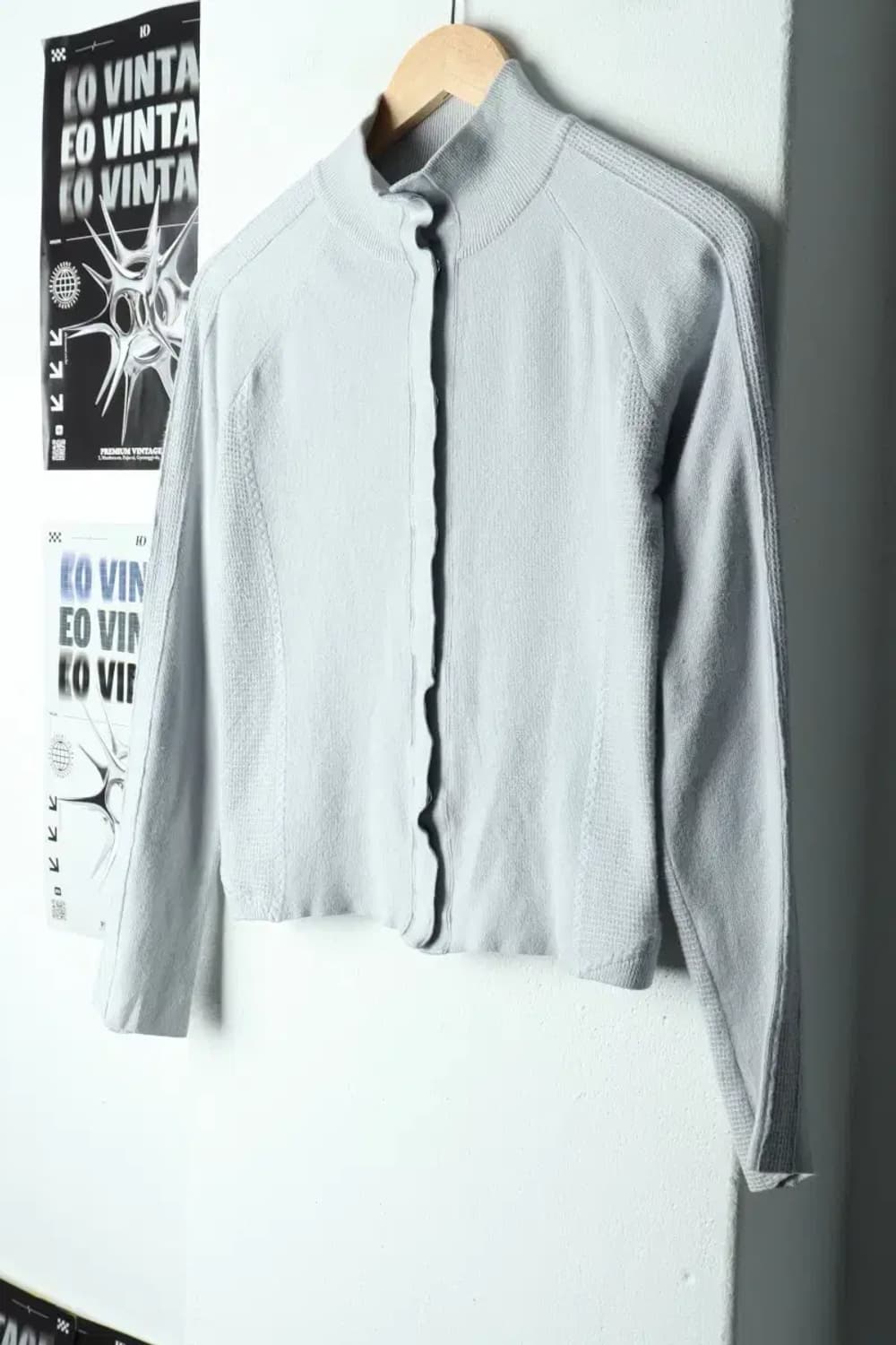 W(M) 타임 니트 가디건 한섬 연블루-159B5 상품이미지1