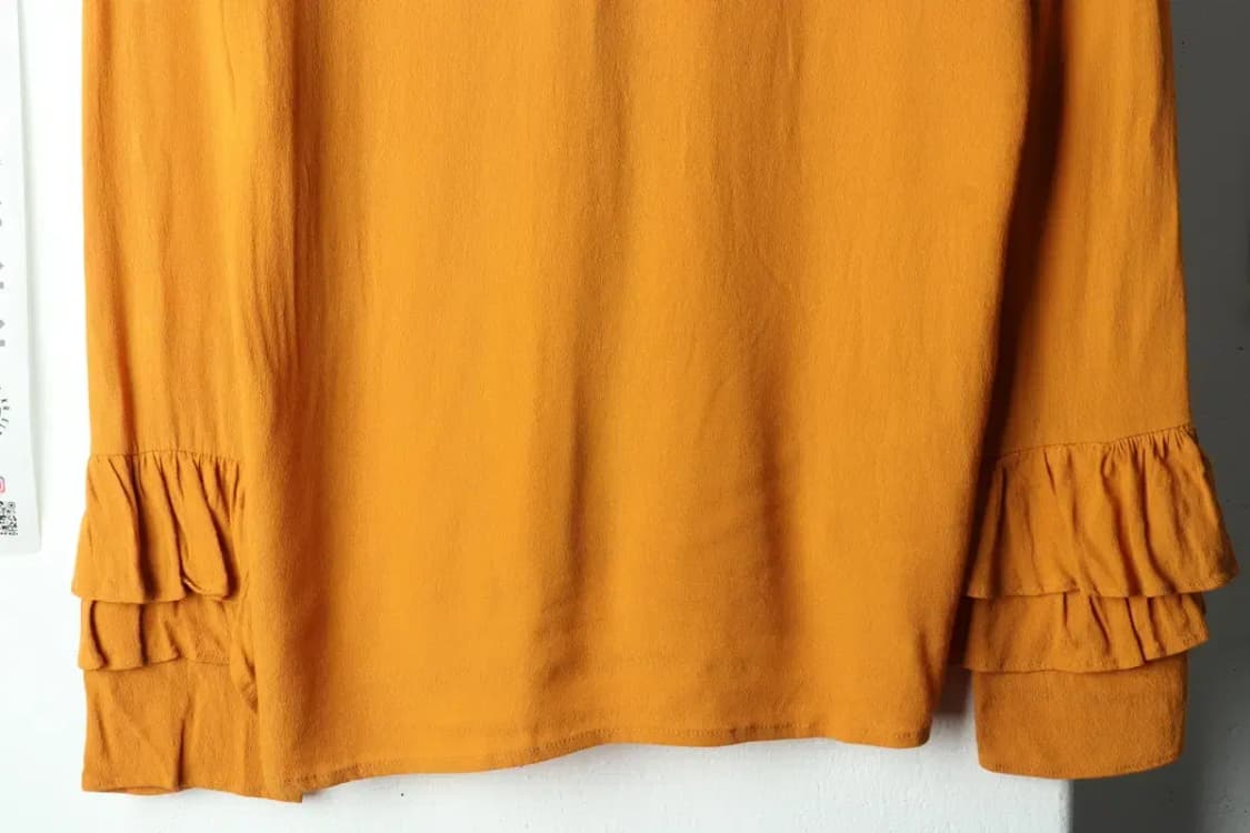 W(L-XL) 브랜드빈티지 셔츠 남방 마시모두띠 노랑 블라우스-159BA 상품이미지4