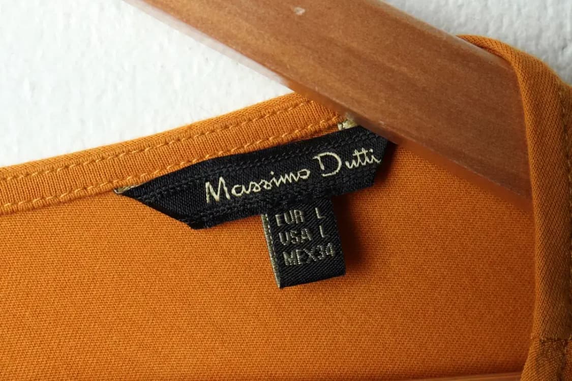 W(L-XL) 브랜드빈티지 셔츠 남방 마시모두띠 노랑 블라우스-159BA 상품이미지5