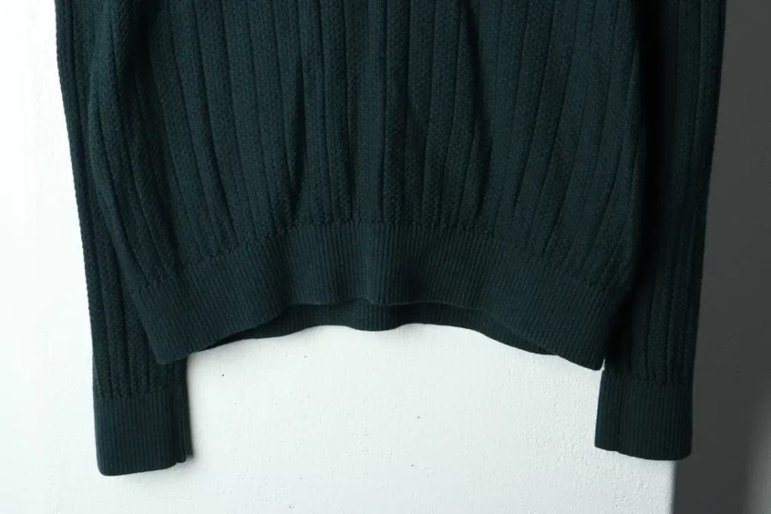 (L) 바스키아 카라 긴팔티셔츠 니트 그린-159BE 상품이미지4
