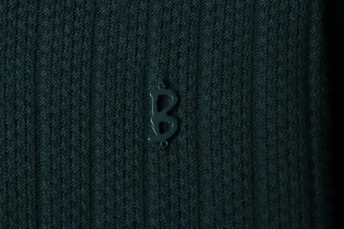 (L) 바스키아 카라 긴팔티셔츠 니트 그린-159BE 상품이미지5