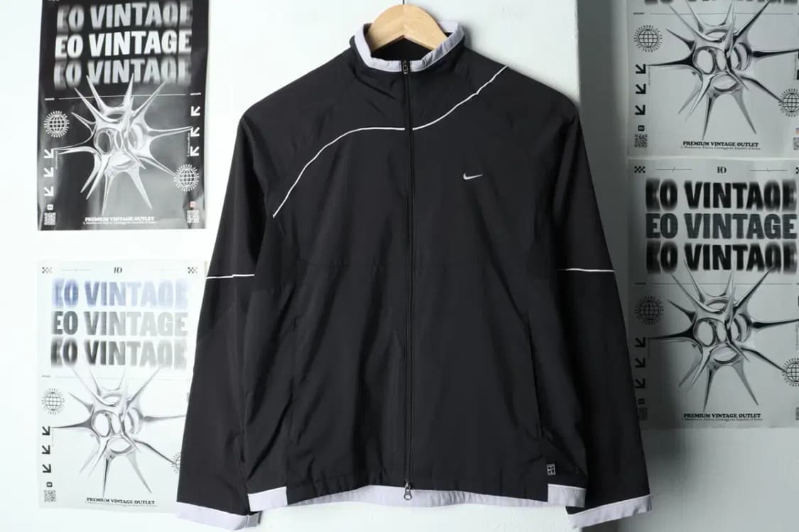 W(S) 나이키 집업 바람막이 점퍼자켓 년대 블랙 올드스쿨-159BF 상품이미지2