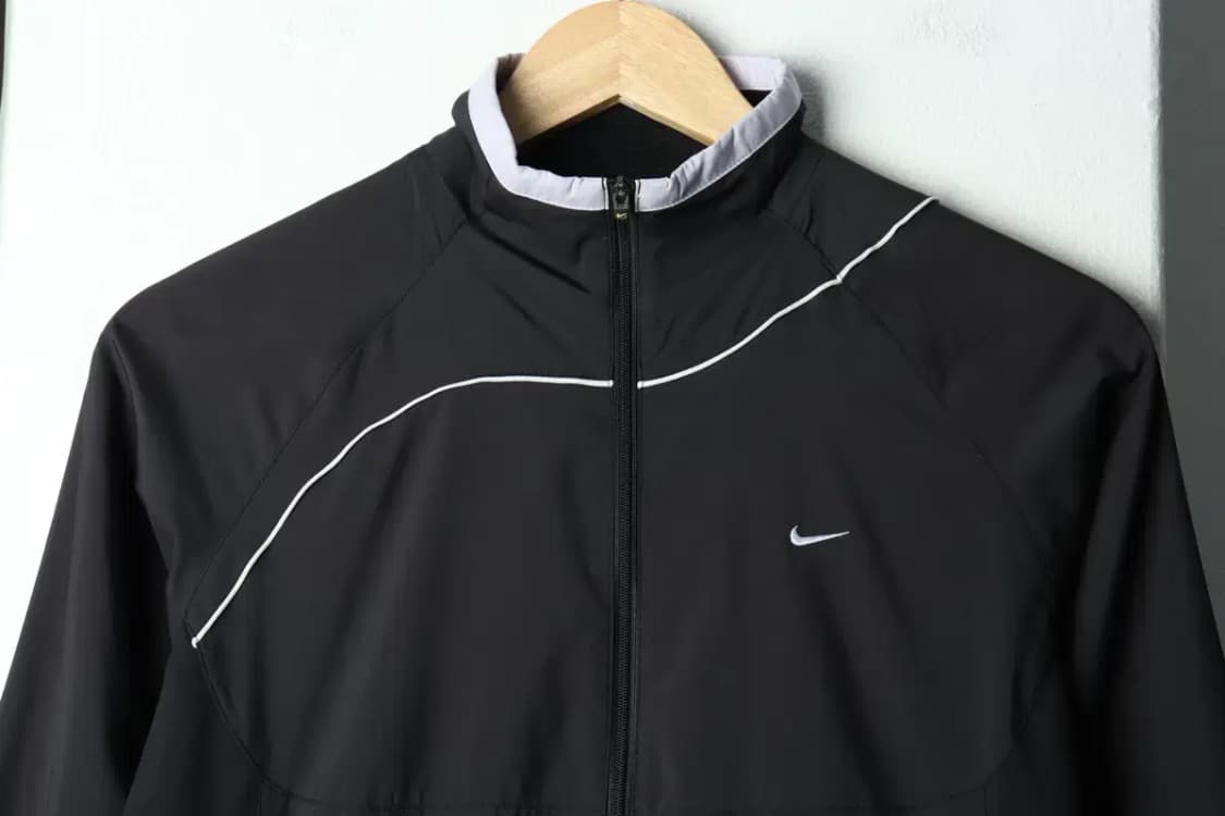 W(S) 나이키 집업 바람막이 점퍼자켓 년대 블랙 올드스쿨-159BF 상품이미지3