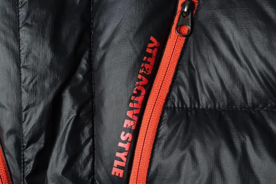 (L) 브랜드빈티지 패딩 점퍼자켓 액티브 블랙 덕다운-159C0 상품이미지6