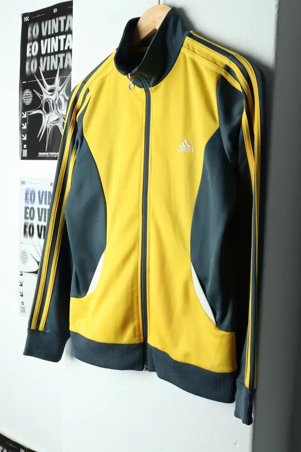 W(M) 아디다스 집업져지 트랙탑 노랑 올드스쿨-159C1 상품이미지1
