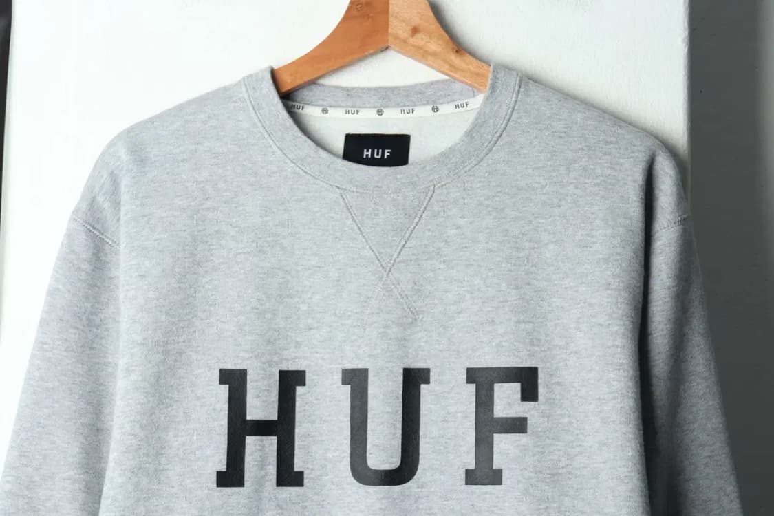 (L-XL) 허프 맨투맨 티셔츠 로고 그레이 기모-159C7 상품이미지3