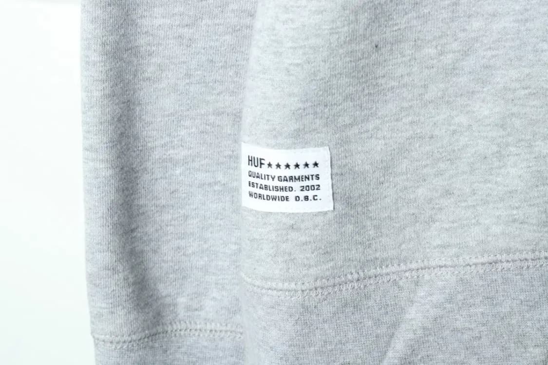 (L-XL) 허프 맨투맨 티셔츠 로고 그레이 기모-159C7 상품이미지6