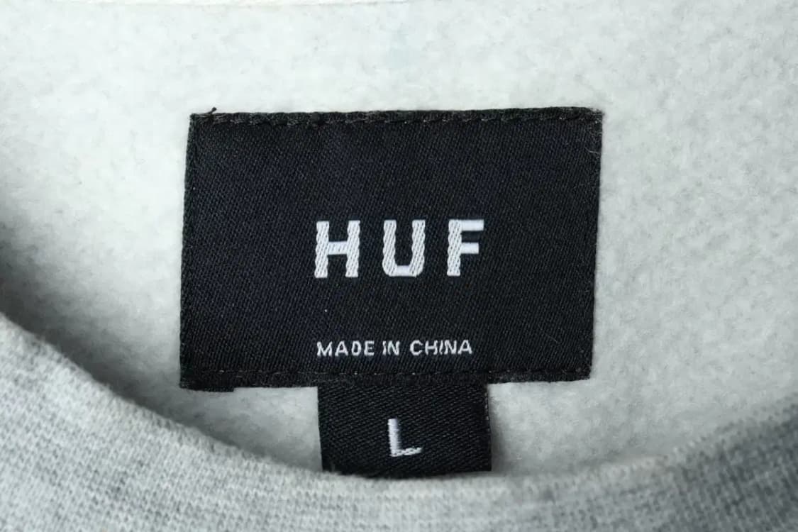 (L-XL) 허프 맨투맨 티셔츠 로고 그레이 기모-159C7 상품이미지7