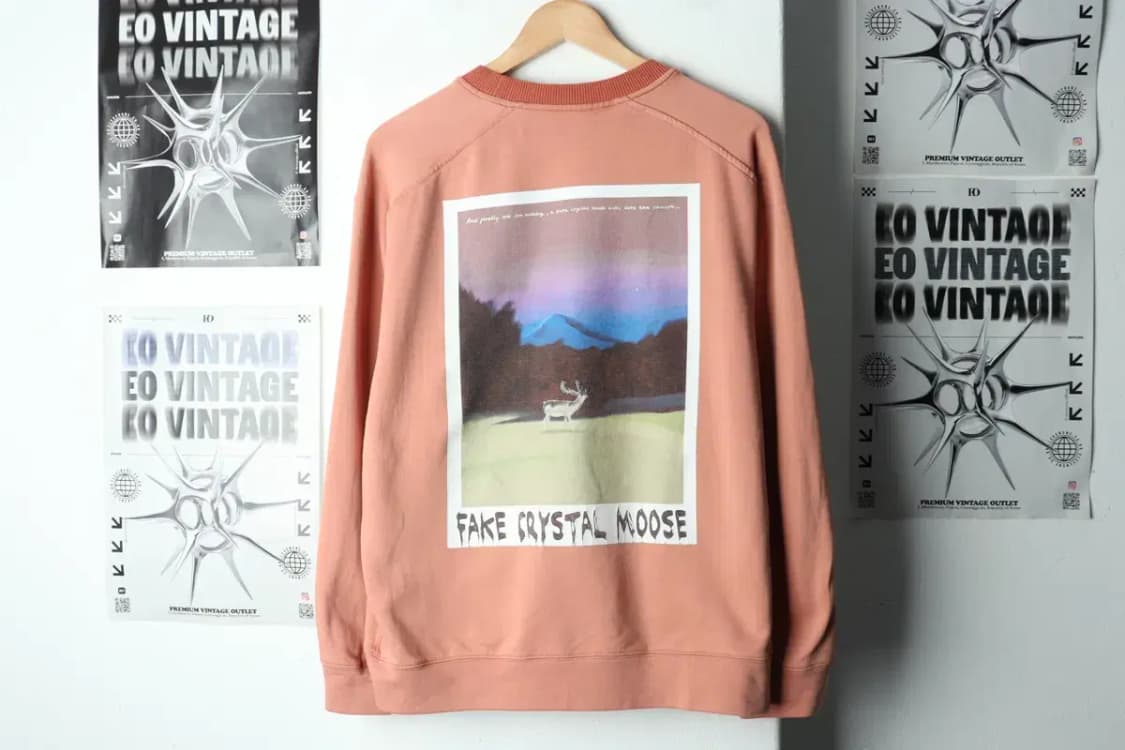 W(XL) 타임 맨투맨 티셔츠 한섬 핑크 올드스쿨-159C8 상품이미지7