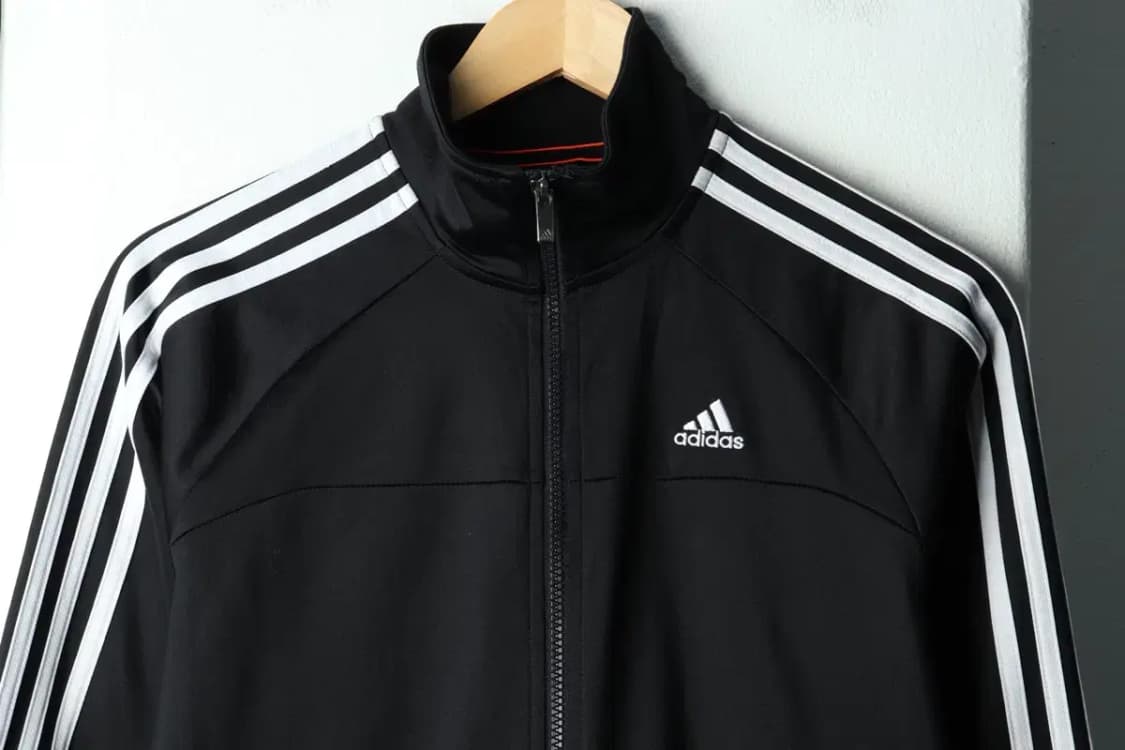 (M) 아디다스 집업져지 트랙탑 블랙 삼선 올드스쿨-15A33 상품이미지3