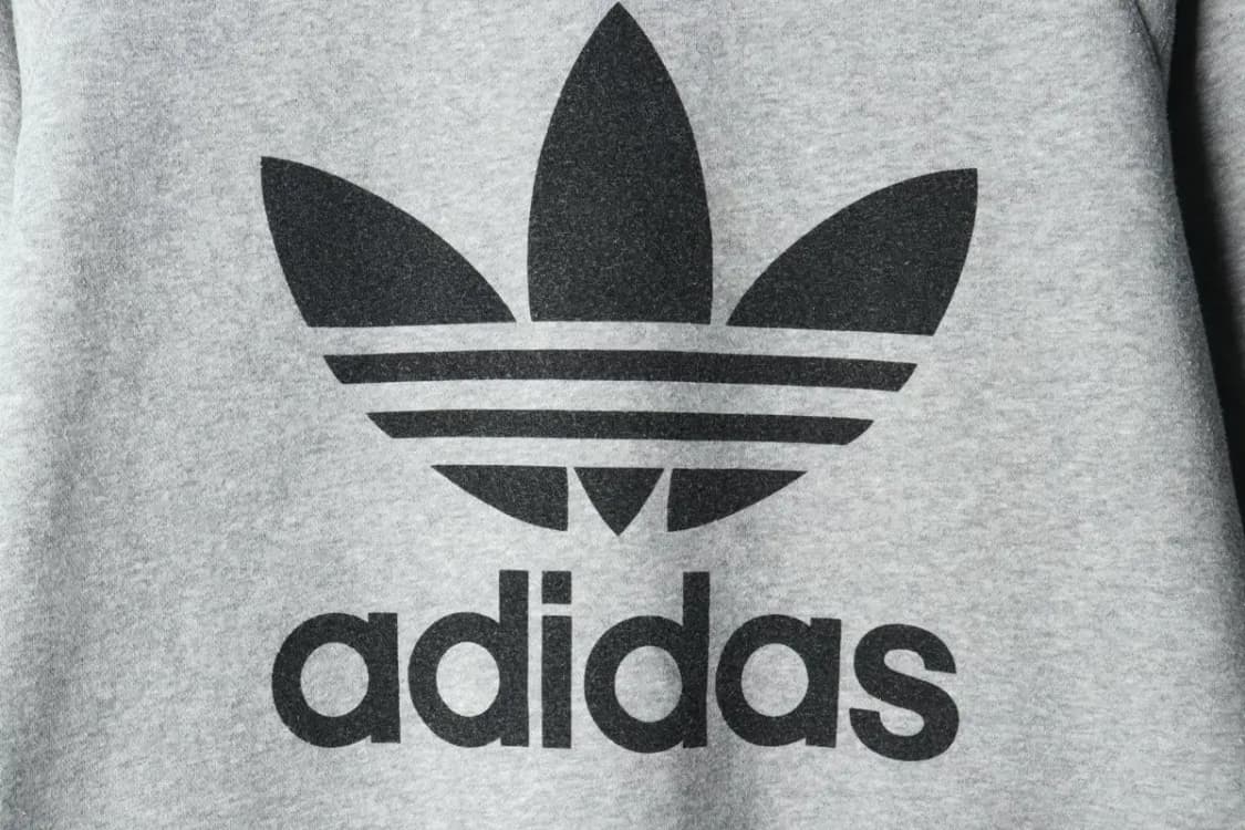 (XL) 아디다스 맨투맨 티셔츠 그레이 빅로고 기모-15A3D 상품이미지5