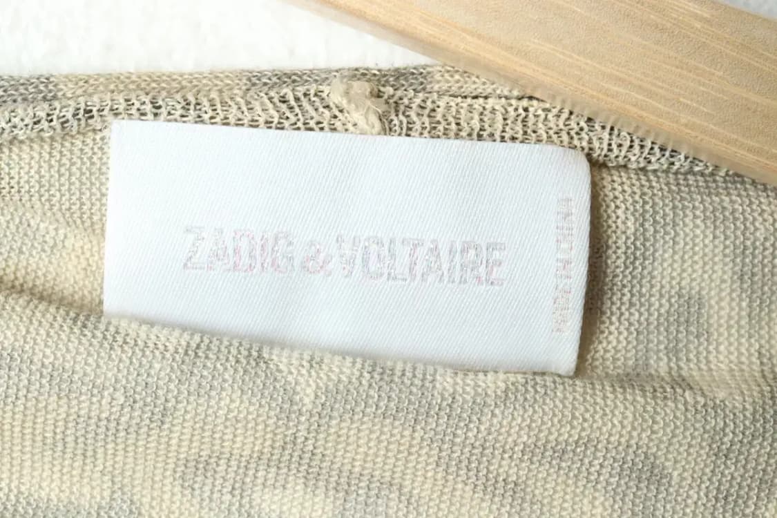 W(F) 브랜드빈티지 니트 가디건 쟈딕앤볼테르 린넨 레오파드-15A46 상품이미지6