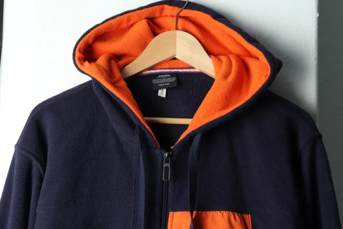 (F) 브랜드빈티지 후드집업 크럼프 후리스 네이비-15A47 상품이미지3