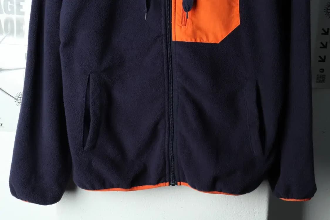 (F) 브랜드빈티지 후드집업 크럼프 후리스 네이비-15A47 상품이미지4