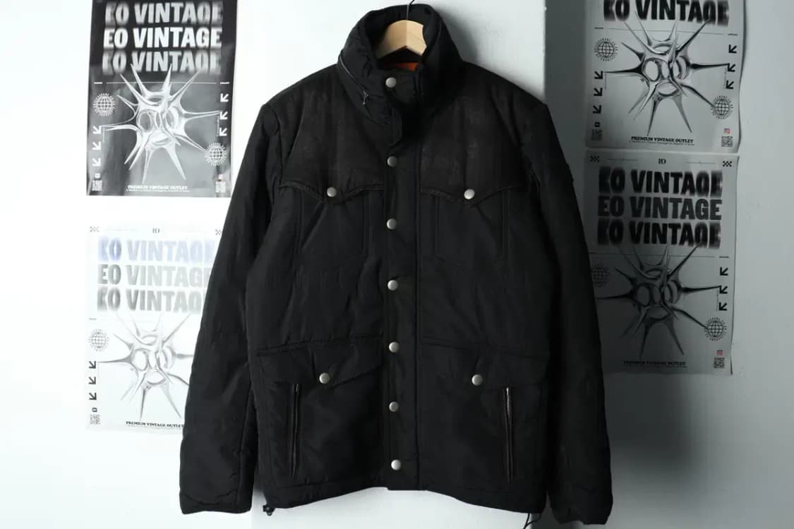 (M-L) 디젤 패딩 점퍼자켓 테크웨어 블랙 한정판-15A4A 상품이미지2