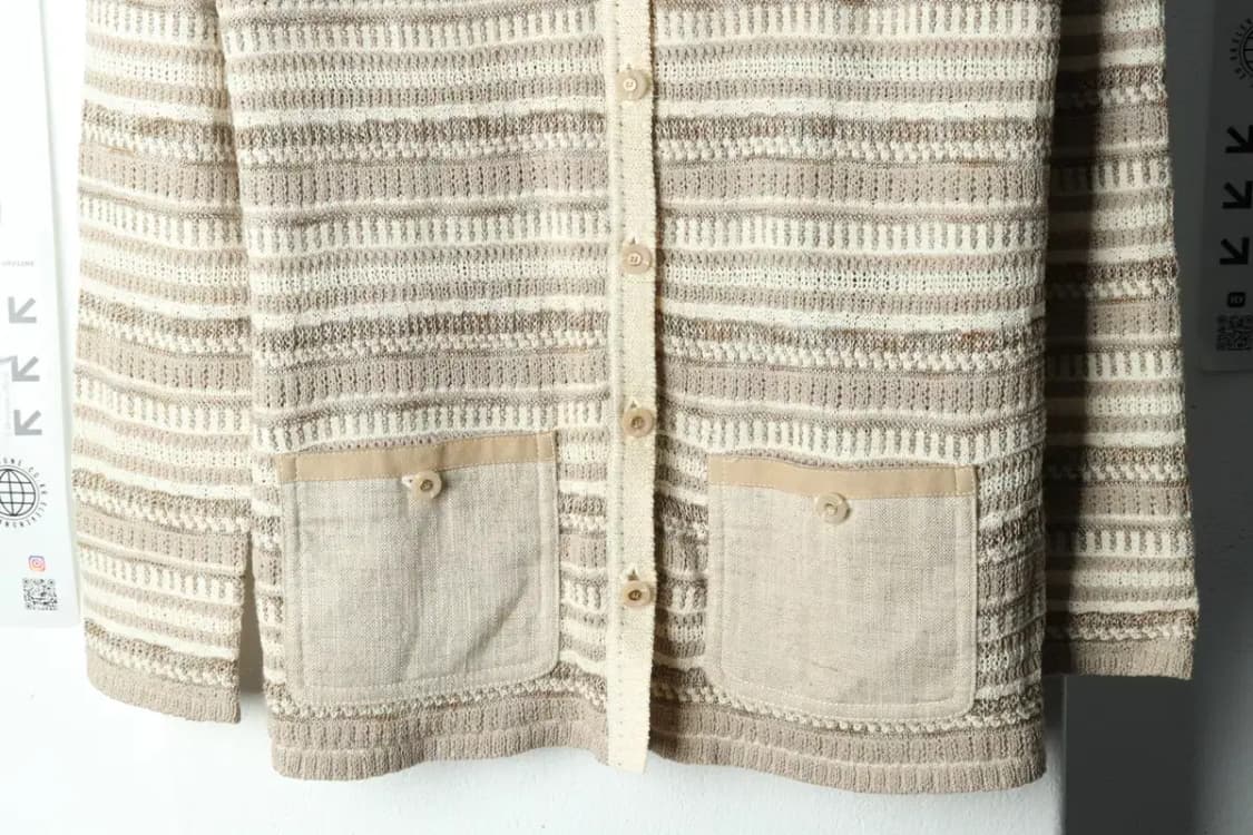 W(S-M) 브랜드빈티지 니트 가디건 세인트존 린넨-15A4F 상품이미지4