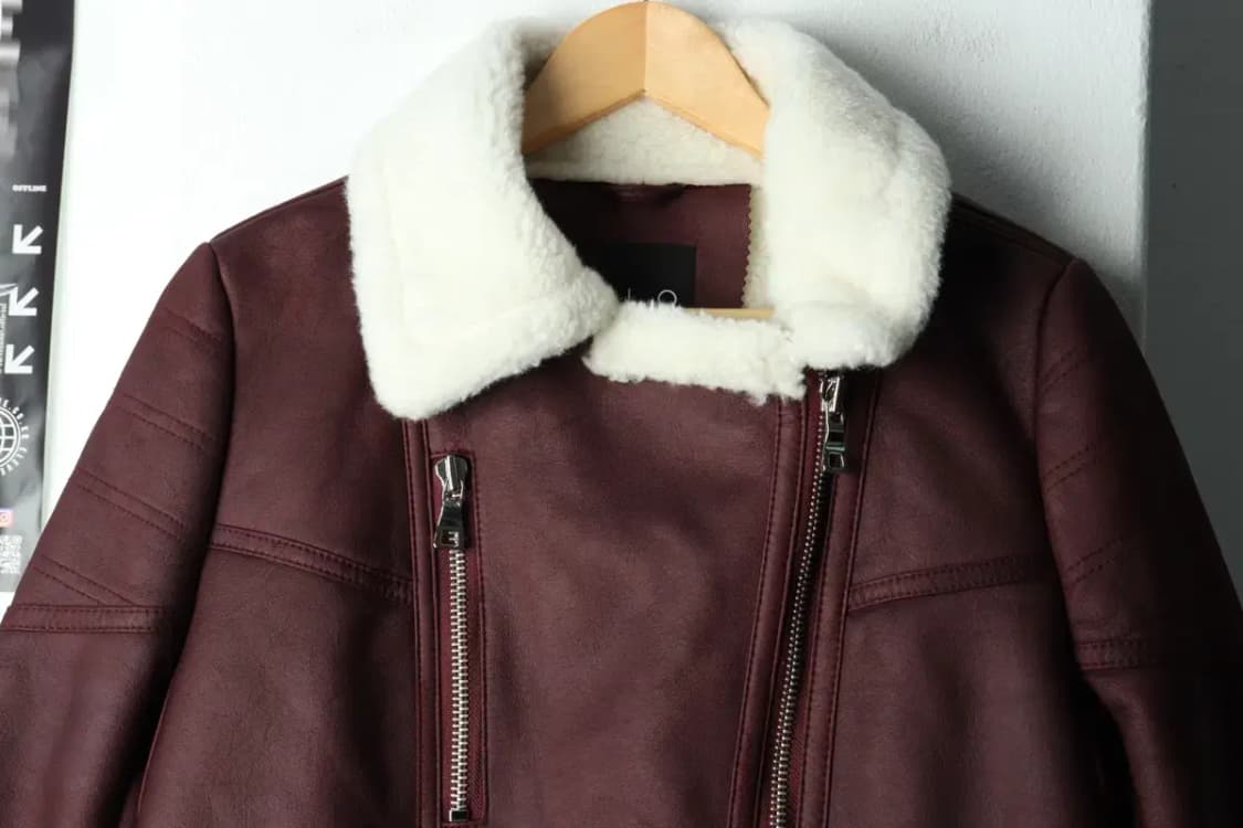 W(XL) 지오송지오 집업 바람막이 점퍼자켓 무스탕 버건디-15A56 상품이미지3