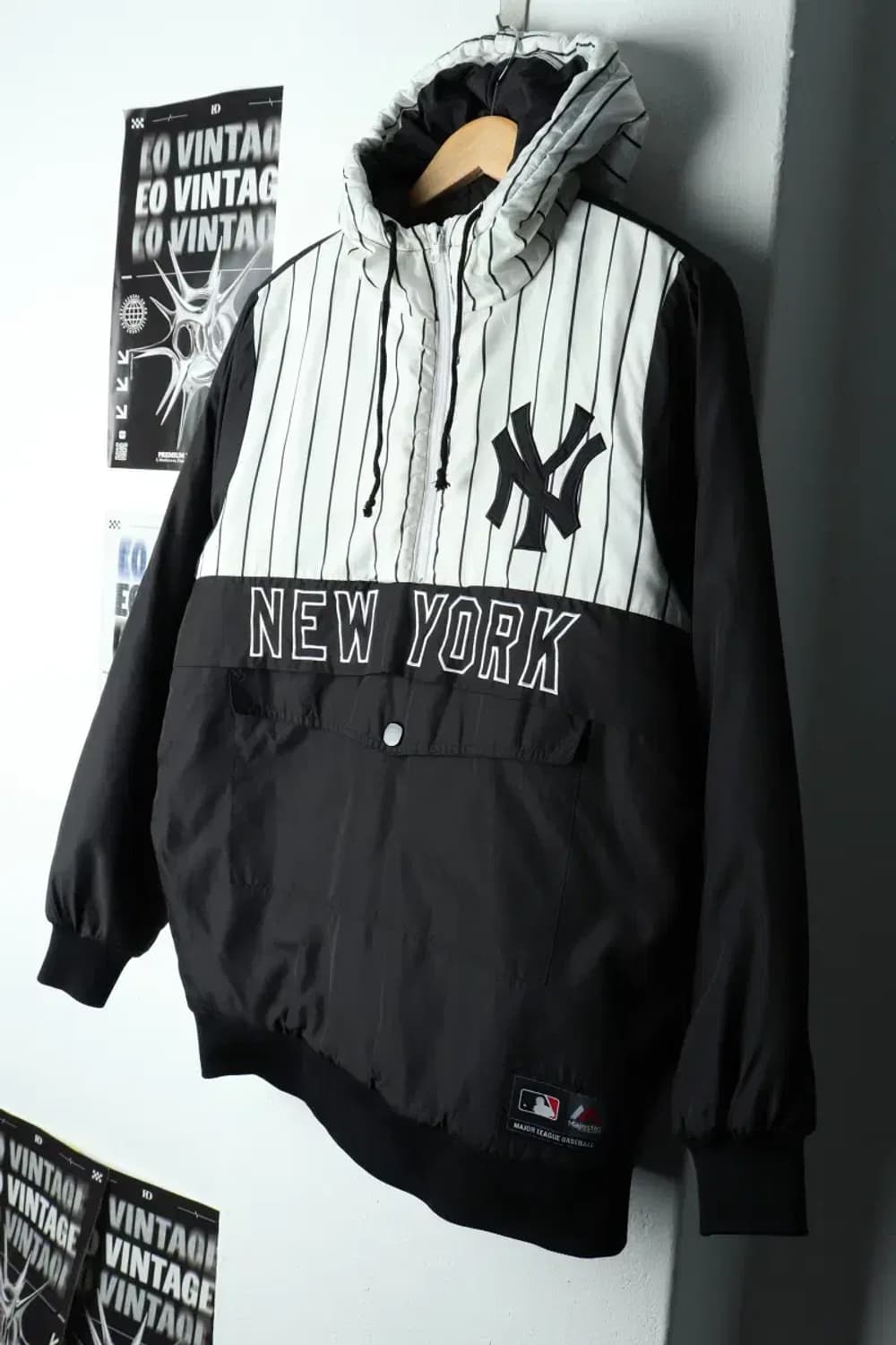 W(XL) 마제스틱 패딩 점퍼자켓 양키즈 아노락 범고래 한정판-15A59 상품이미지1