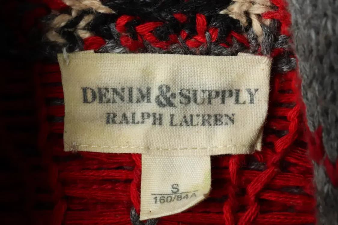 W(S) 폴로 랄프로렌 니트 가디건 나바호 헤비 에스닉 희귀-15A5B 상품이미지6