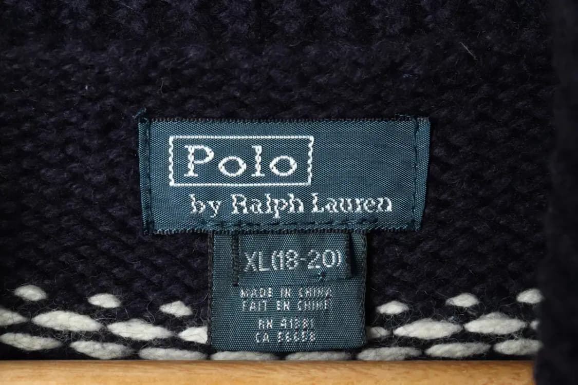 (M) 폴로 랄프로렌 니트 가디건 집업 성조기 코위찬-15A5C 상품이미지6