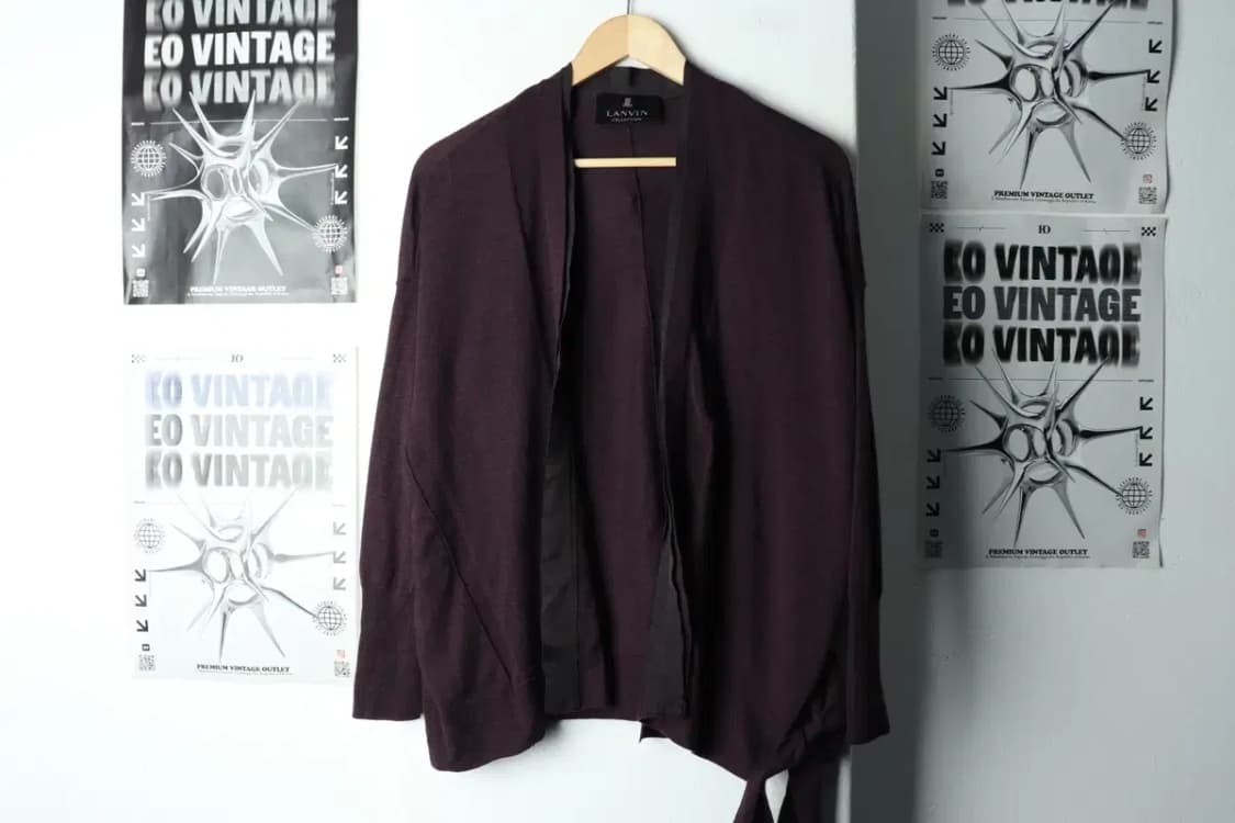 W(M-F) 랑방 니트 가디건 한섬 퍼플 울 한정판-15A5D 상품이미지2